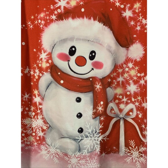 NWOT Snowman Sweatshirt Womens 2XL Red White Christmas Holiday Festive - Picture 6 of 6